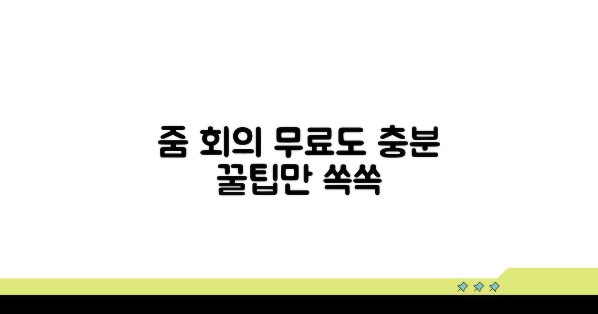 줌 회의, 이것만 알면 무료도 충분