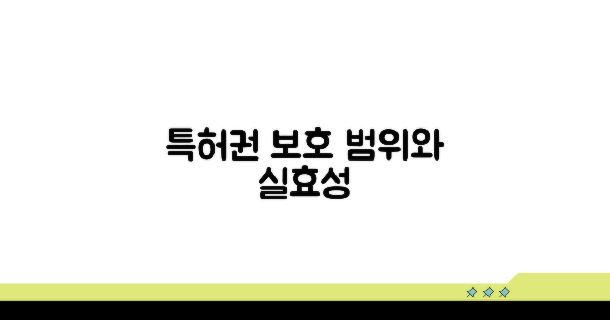 특허권 보호 범위와 실효성