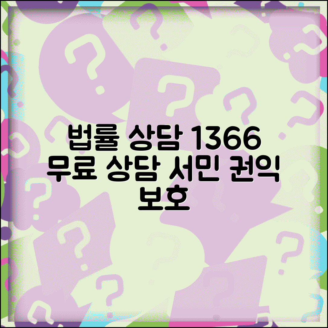 법률 무료 상담 전화번호 1366 | 대한법률구조공단 무료 법률 상담으로 서민 권익 보호