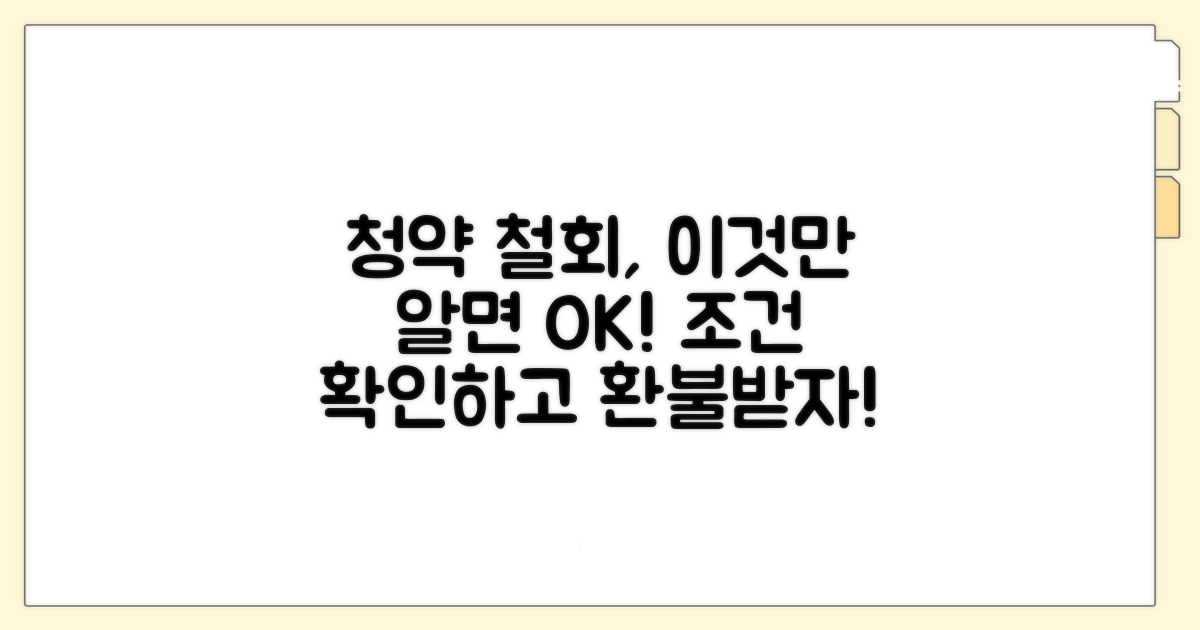청약철회 가능한 조건은?