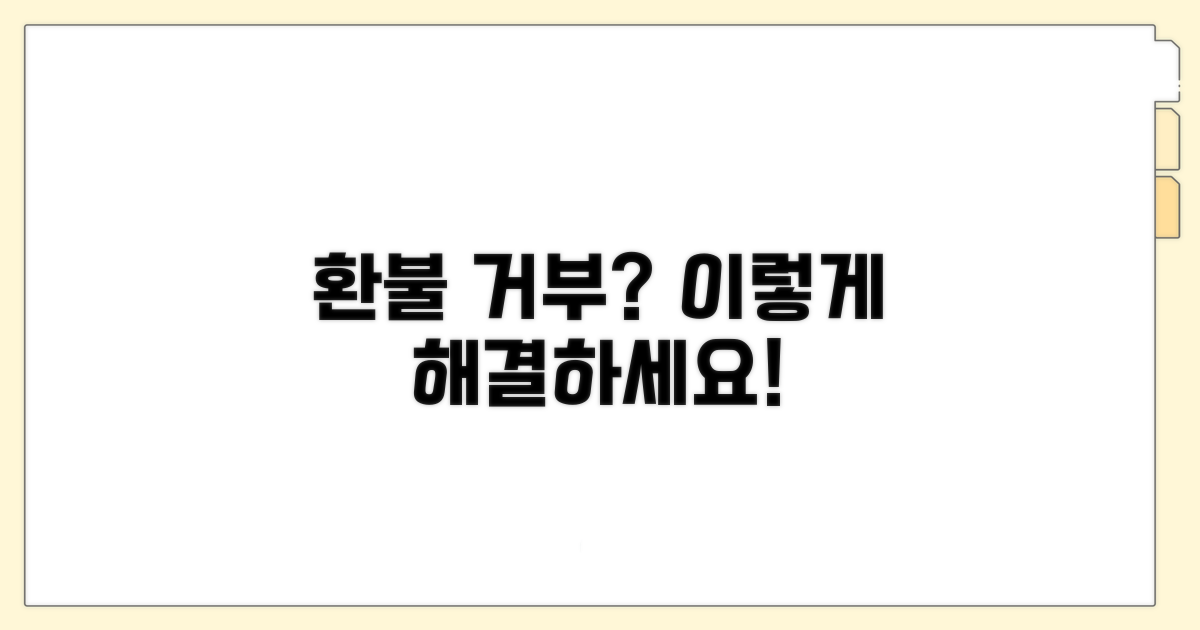 환불 거부 시 대처법 완벽 정리
