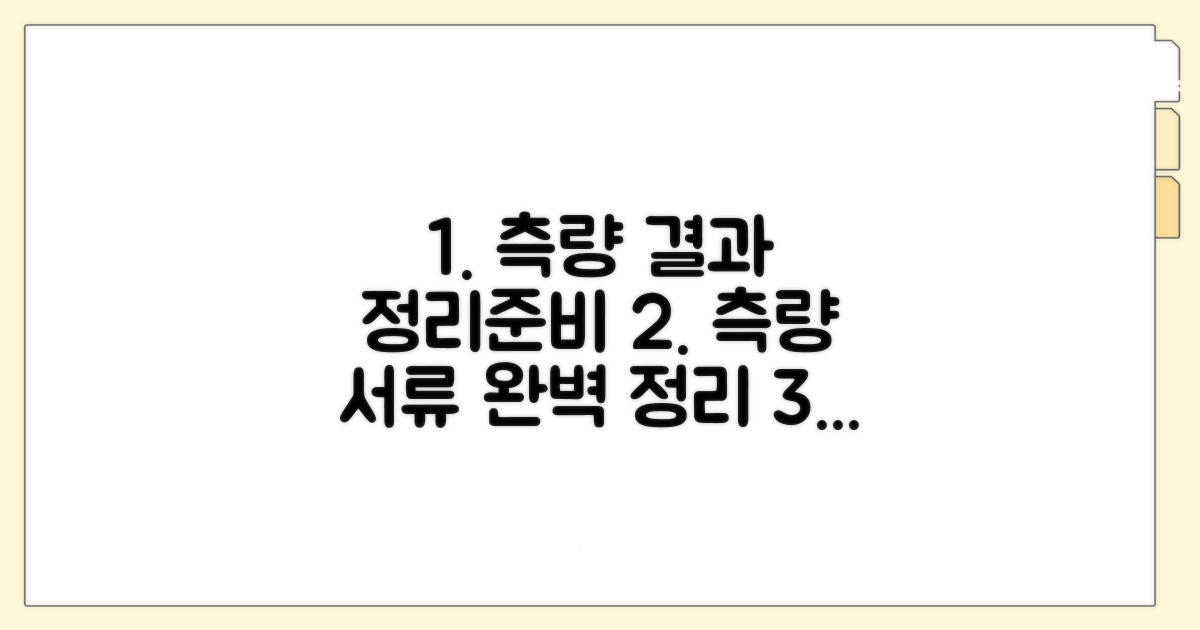 측량 결과 공부 정리 서류 준비