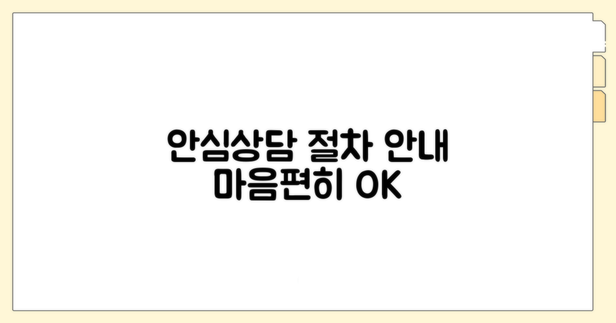 안심하고 이용하는 상담 절차