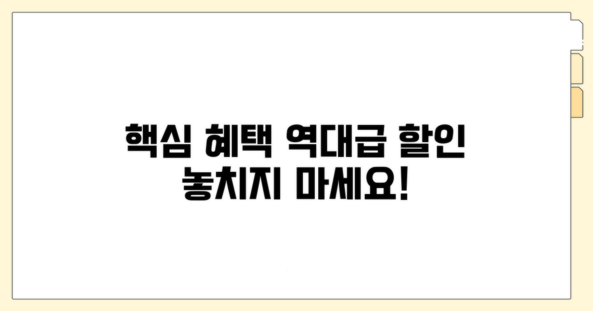 주요 혜택과 할인 서비스 상세 소개