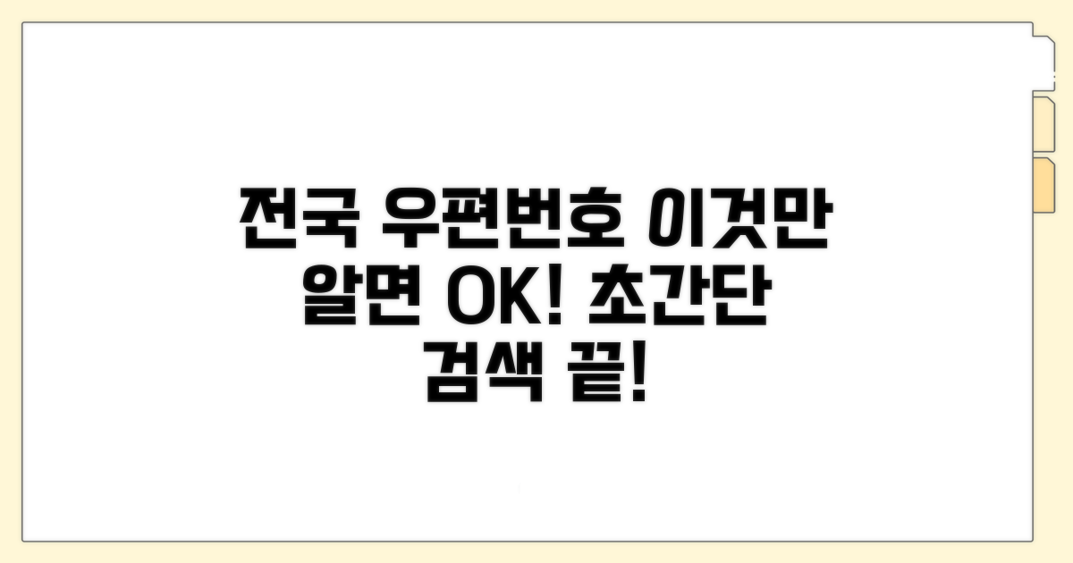 전국 우편번호 검색, 이것만 알면 끝!