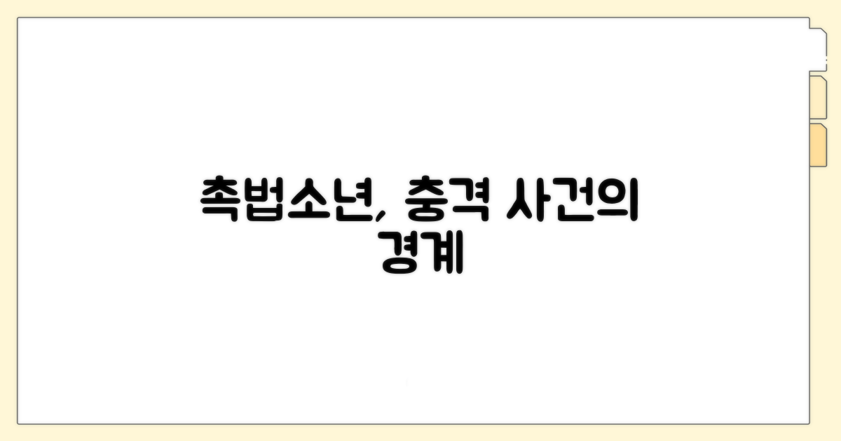 충격 사건과 촉법소년의 경계