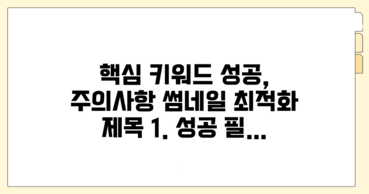 이것만 알면 성공! 주의사항 확인