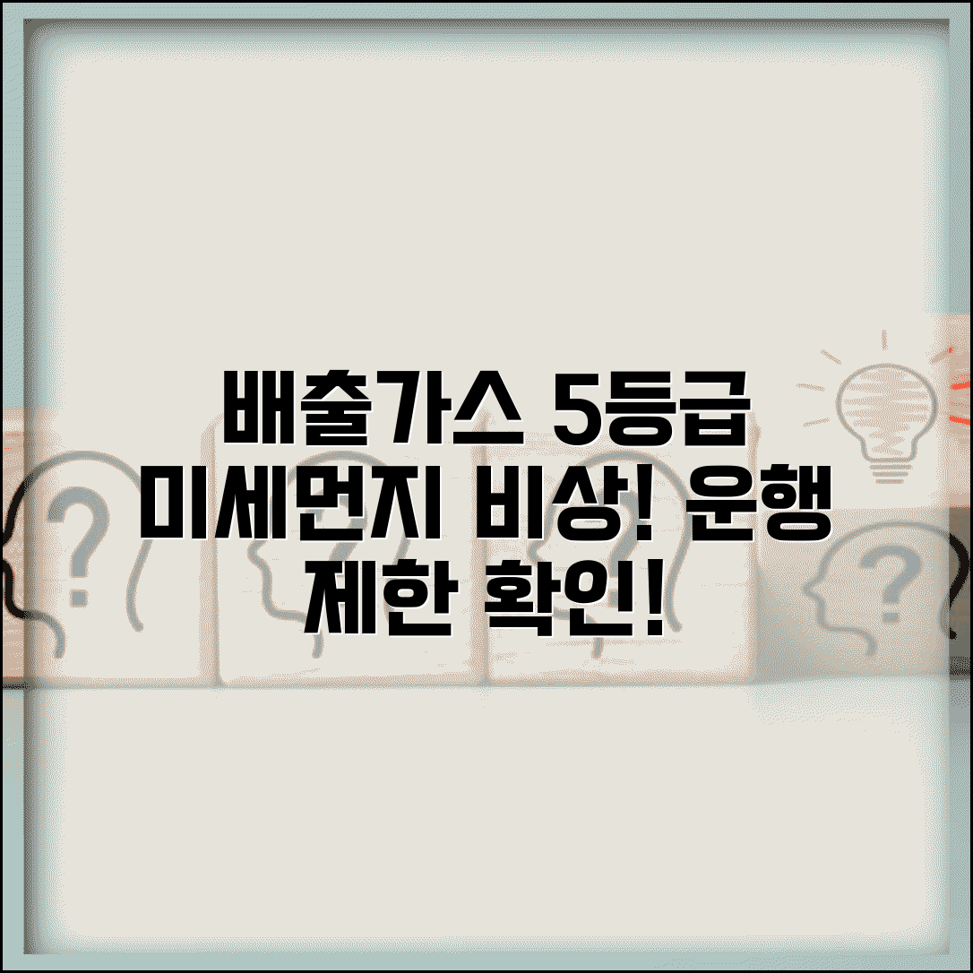 배출가스등급제 운행제한 | 고농도 미세먼지 시 운행 제한