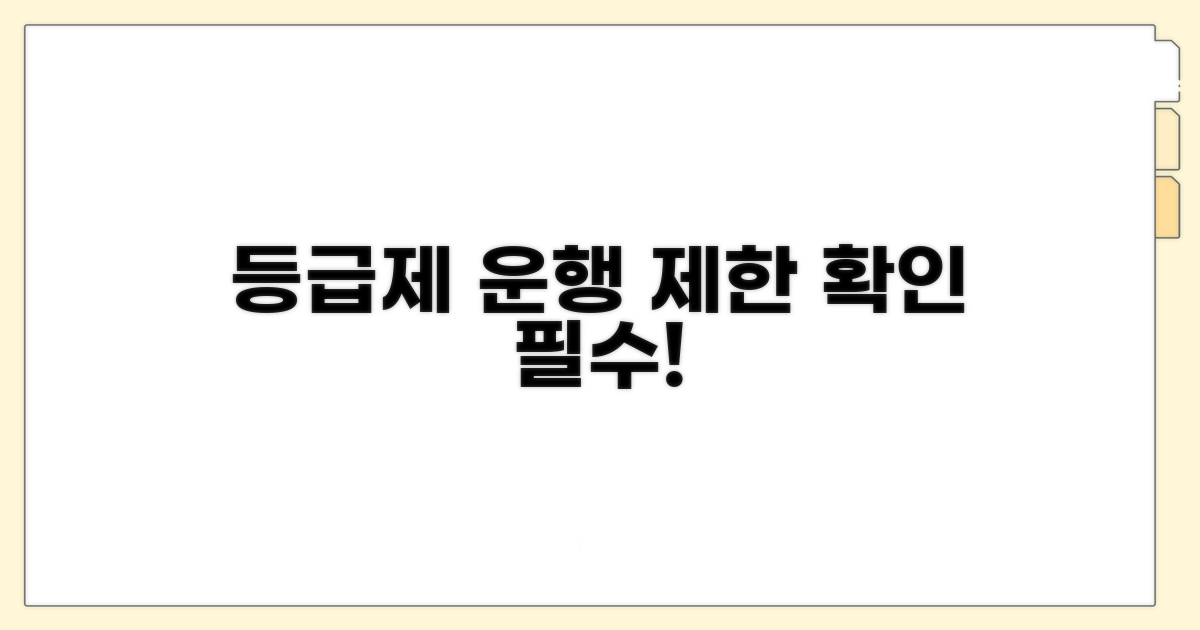 등급제 따른 운행 제한 기준 확인