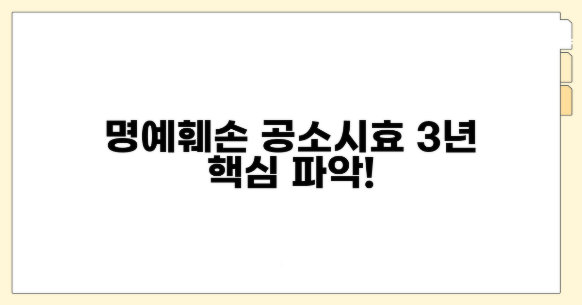 명예훼손 공소시효 3년, 핵심부터 파악