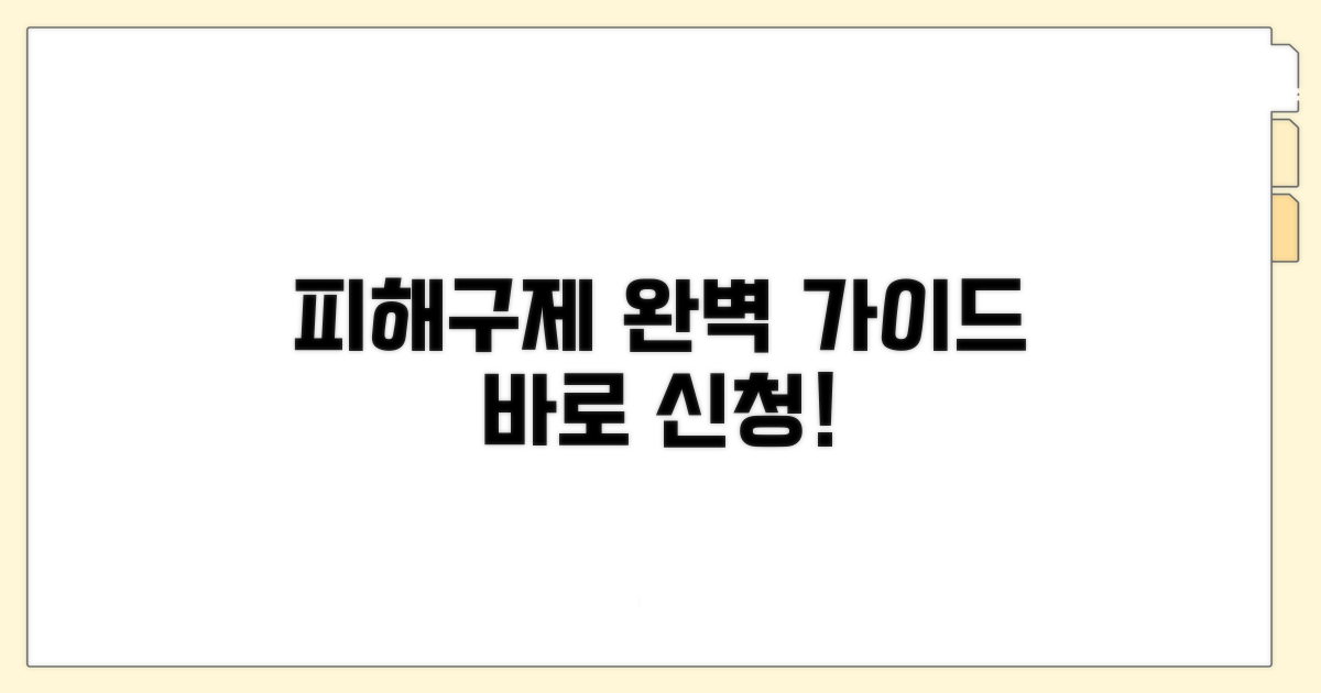 피해 구제 신청 절차 완벽 안내