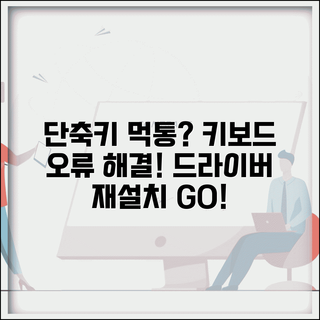 단축키 안됨 문제해결 | 키보드 인식 오류 드라이버 재설치 방법