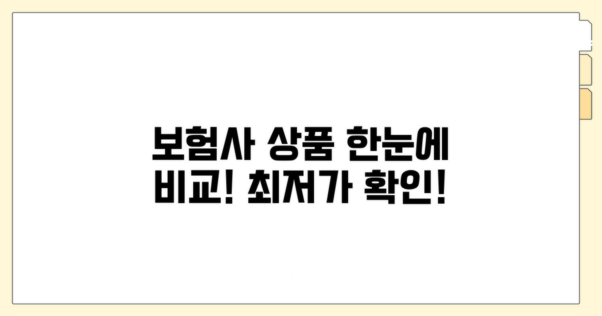 보험사별 온라인 상품 한눈에