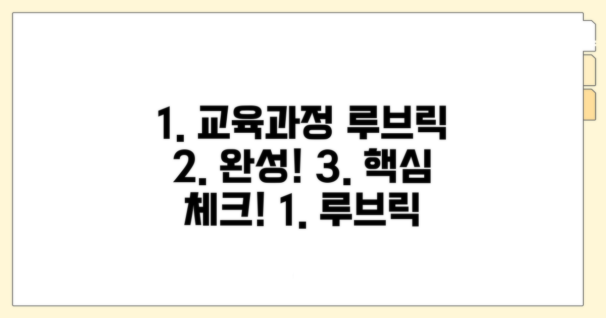 교육과정 연계 루브릭 만들기