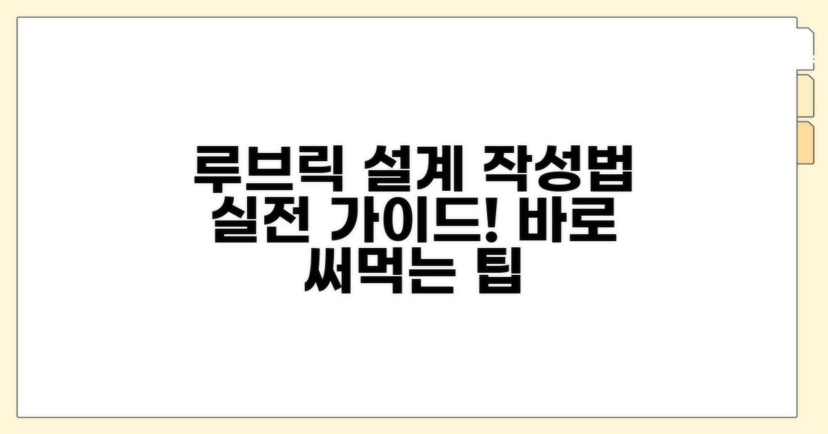 실전! 루브릭 설계 및 작성법