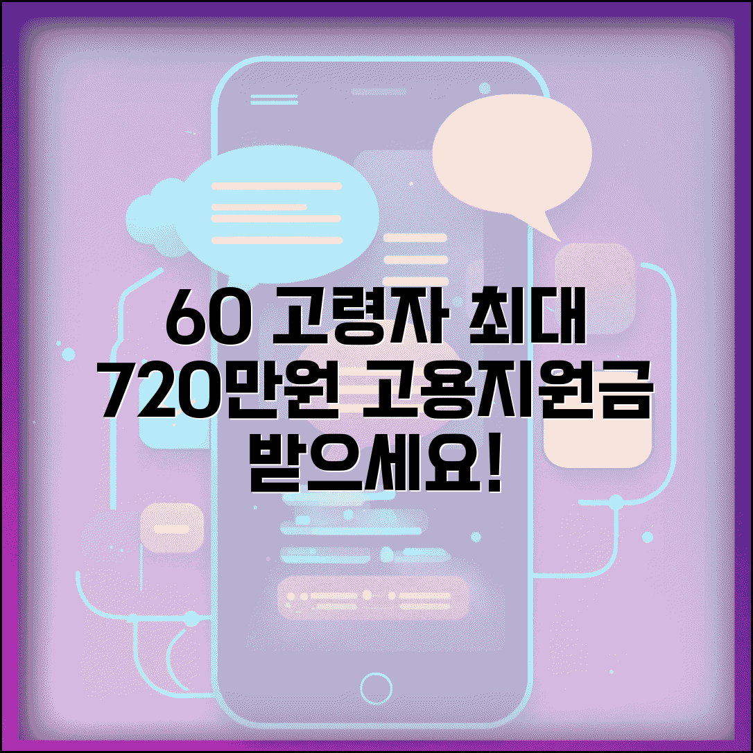 60세 이상 고령자 고용지원금 | 최대 720만원까지 받기