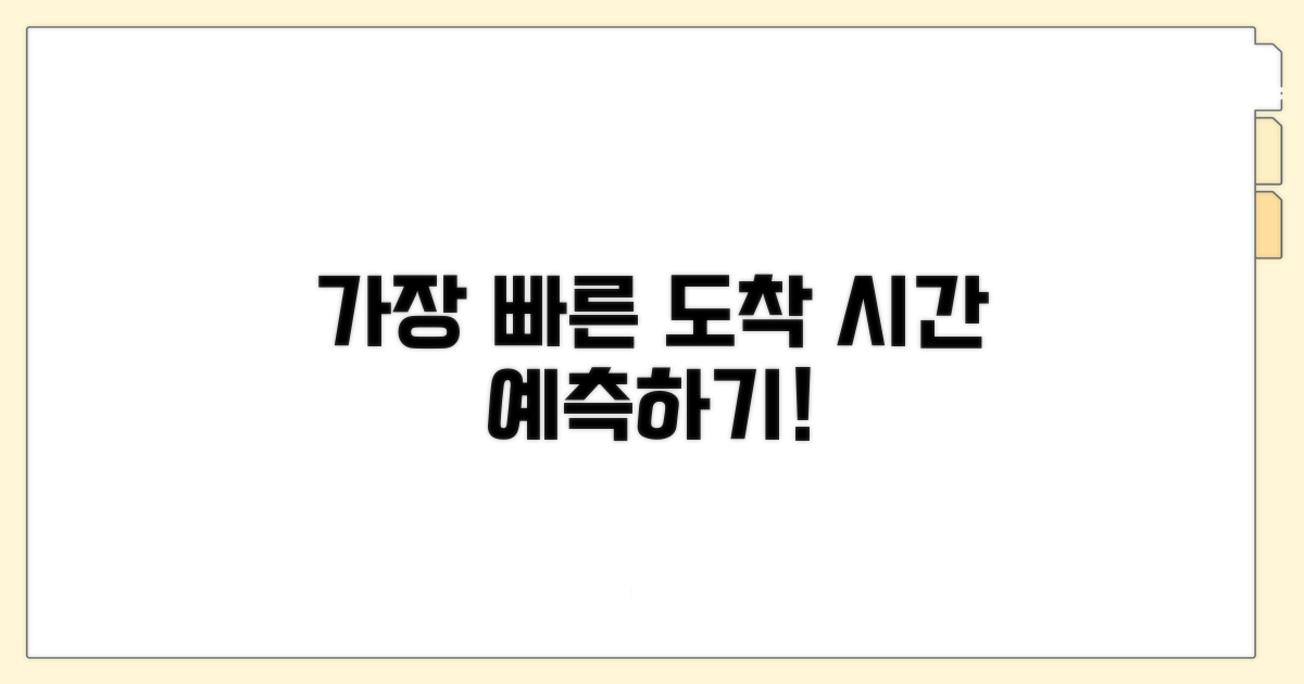 가장 빠른 도착 시간 예측하기