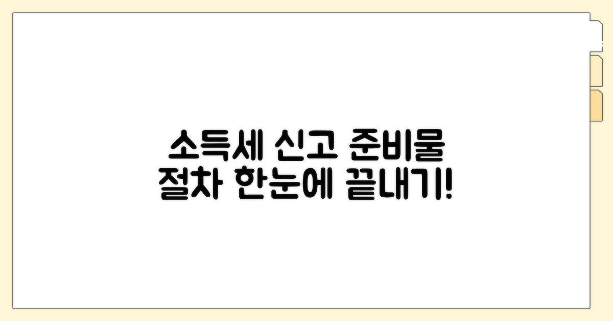 소득세 신고 준비물 및 절차 안내