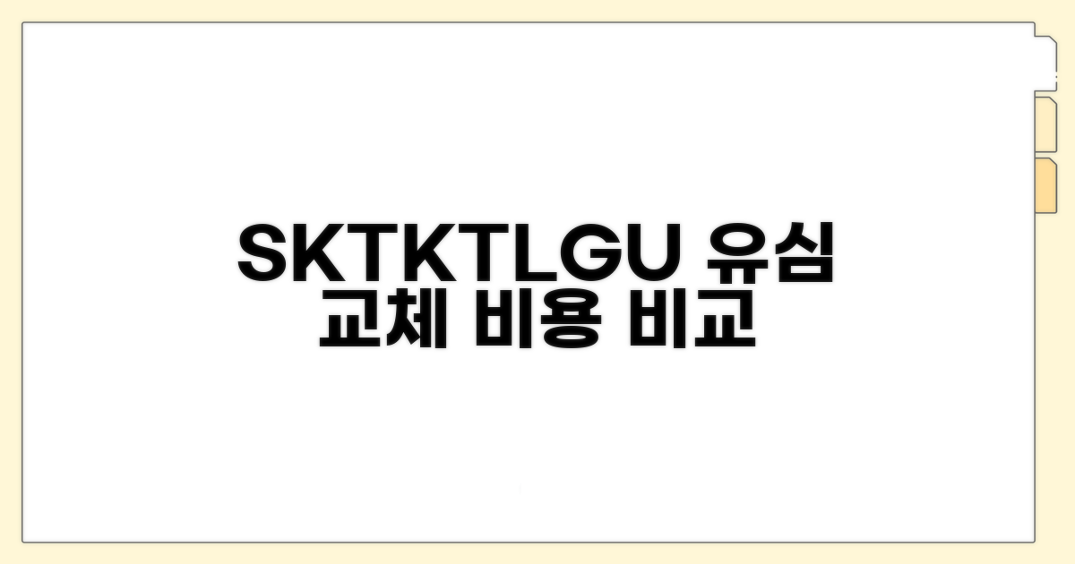 통신사별 유심 교체 비용 비교