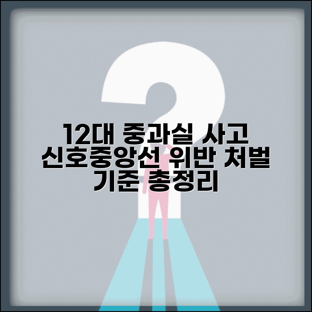 12대중과실 교통사고 처벌 | 신호위반 중앙선침범 등 중과실 교통사고 처벌 기준