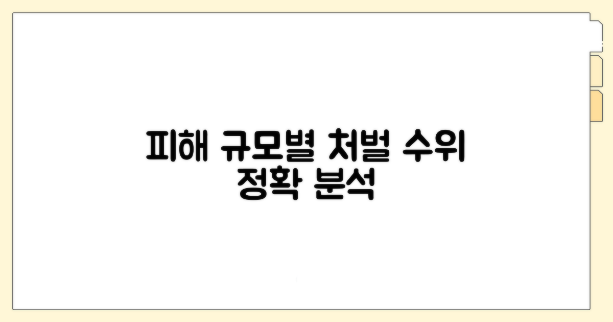 피해 규모별 처벌 수위 상세 분석