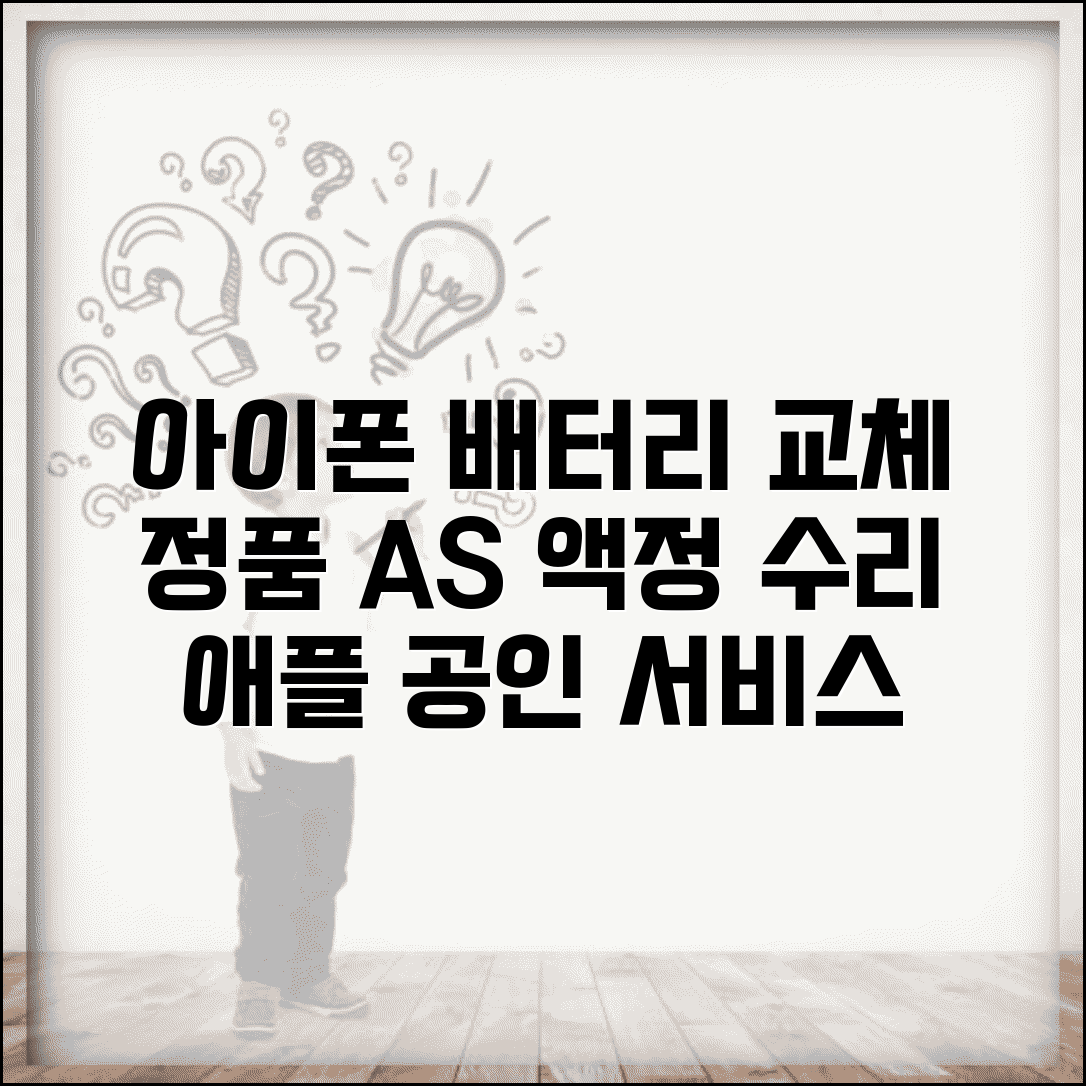 아이폰 AS센터 배터리 교체 | 정품 배터리 교체와 액정 수리 애플 공인 서비스