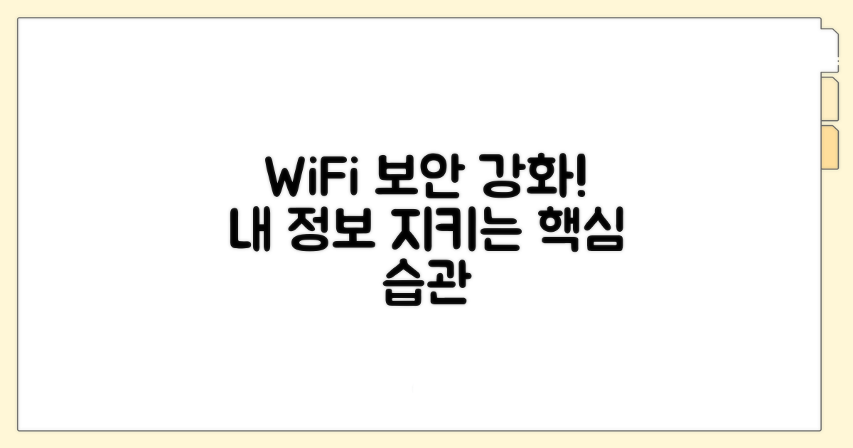 나의 정보 보호하는 WiFi 습관
