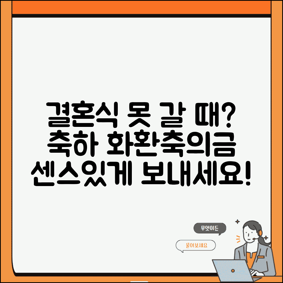 결혼식 참석 못할 때 축전 보내기 | 참석 어려울 때 축하 화환이나 축의금으로 마음 표현