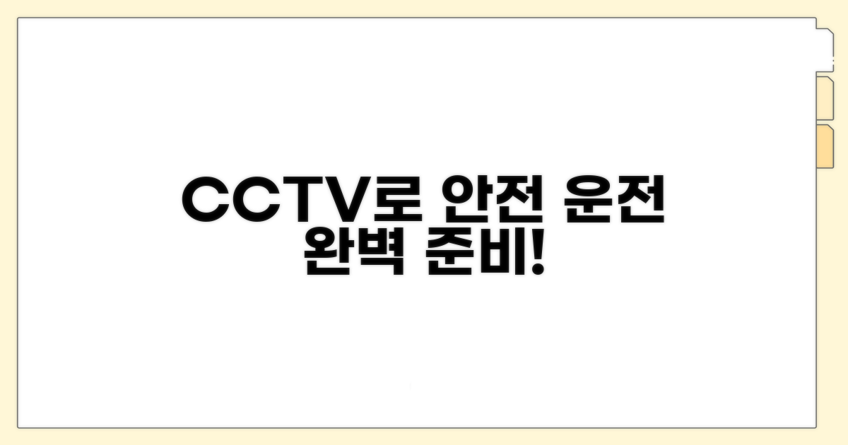 CCTV로 안전운전 완벽 준비