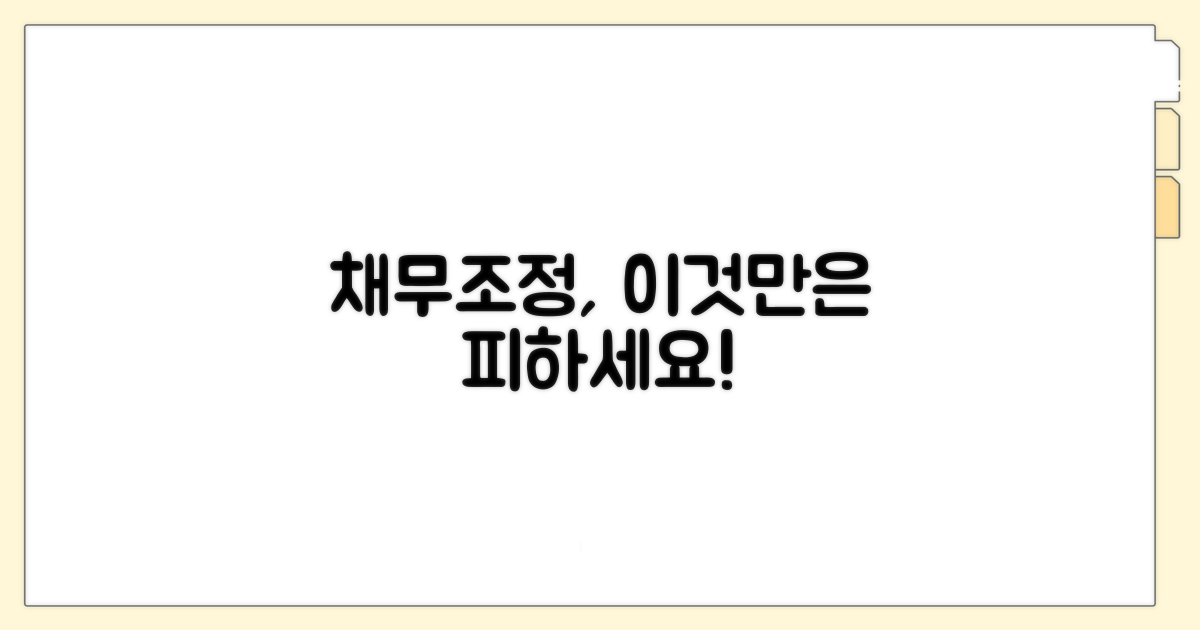 주의해야 할 채무조정 함정