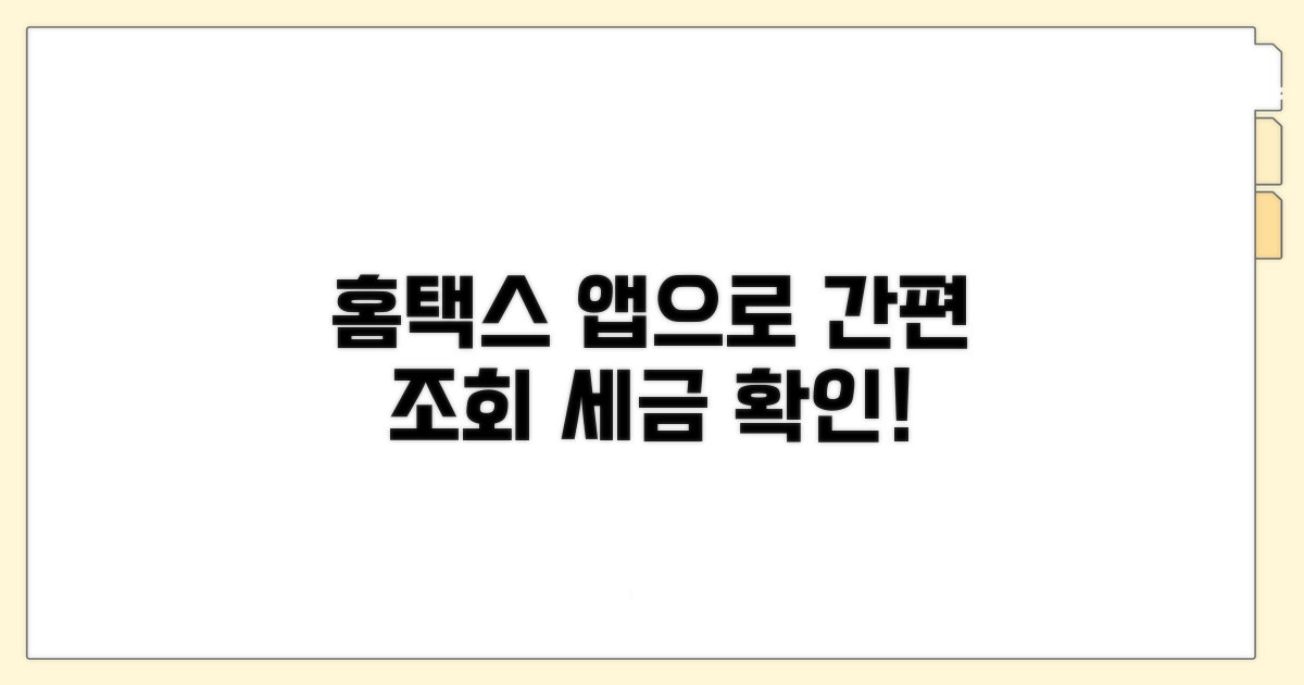 홈택스·앱으로 쉽게 조회하기