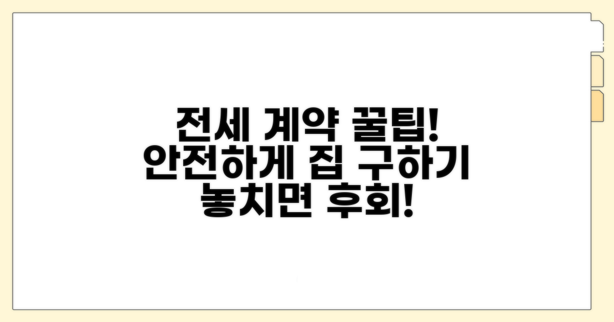 안전한 전세 거래를 위한 추가 팁