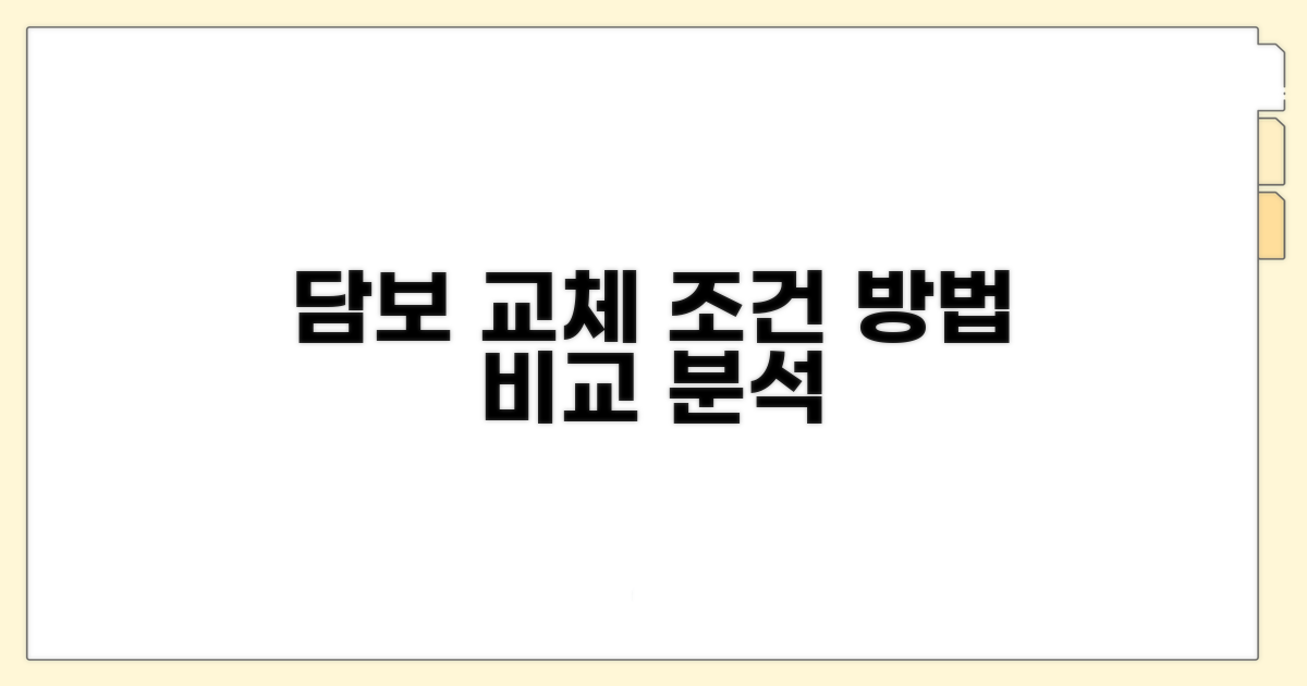 담보 교체 조건과 방법 비교