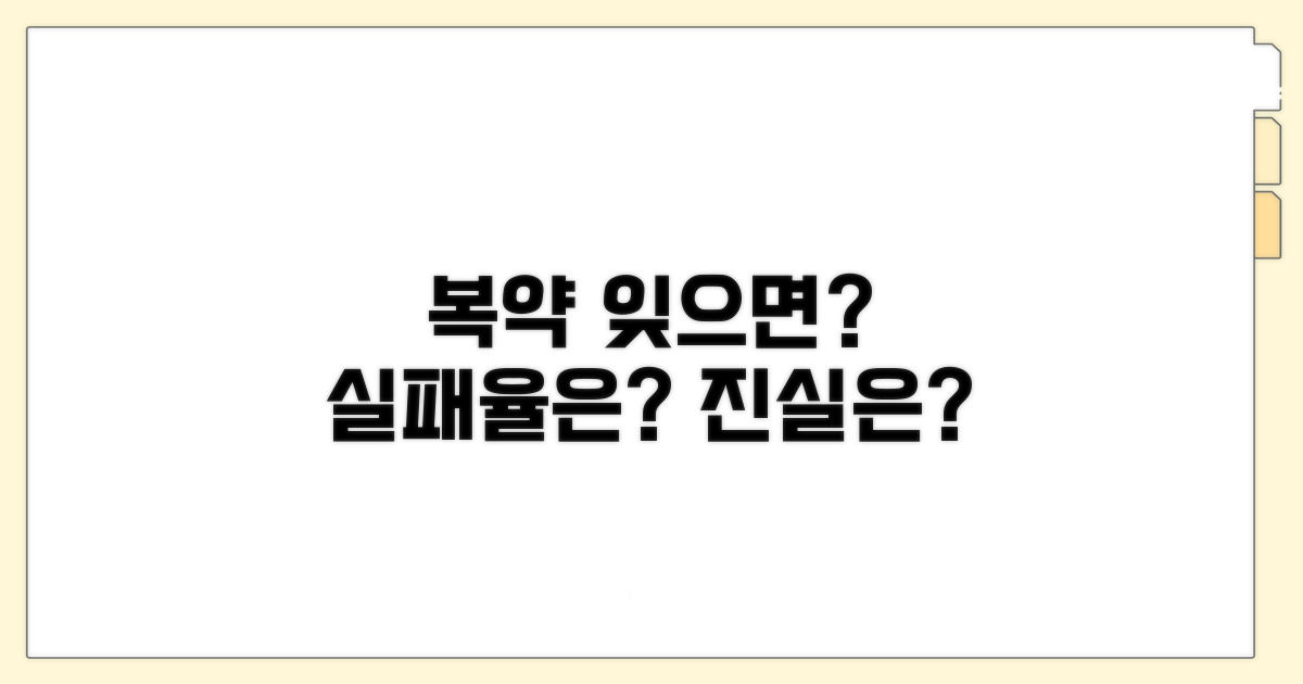 복용 누락 시 실패율은 얼마인가?