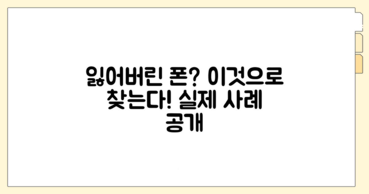 잃어버린 폰 찾기, 실제 활용 사례