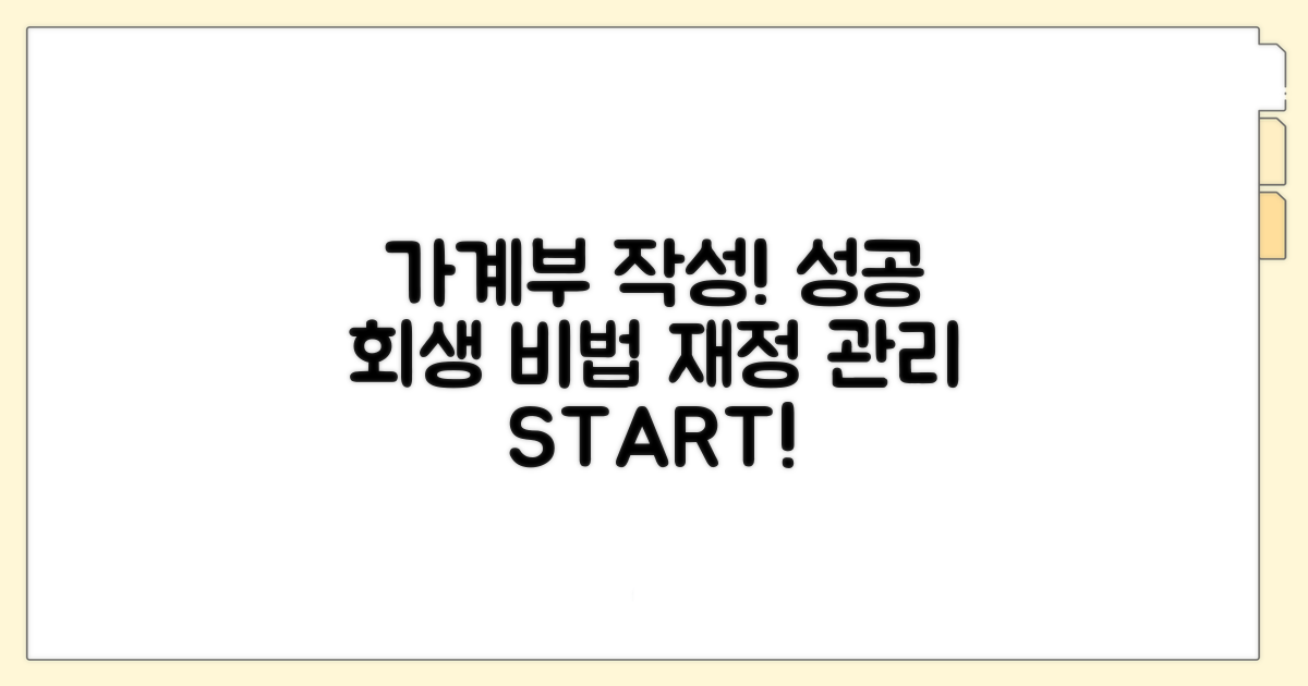 가계수지 작성, 성공적인 회생 열쇠