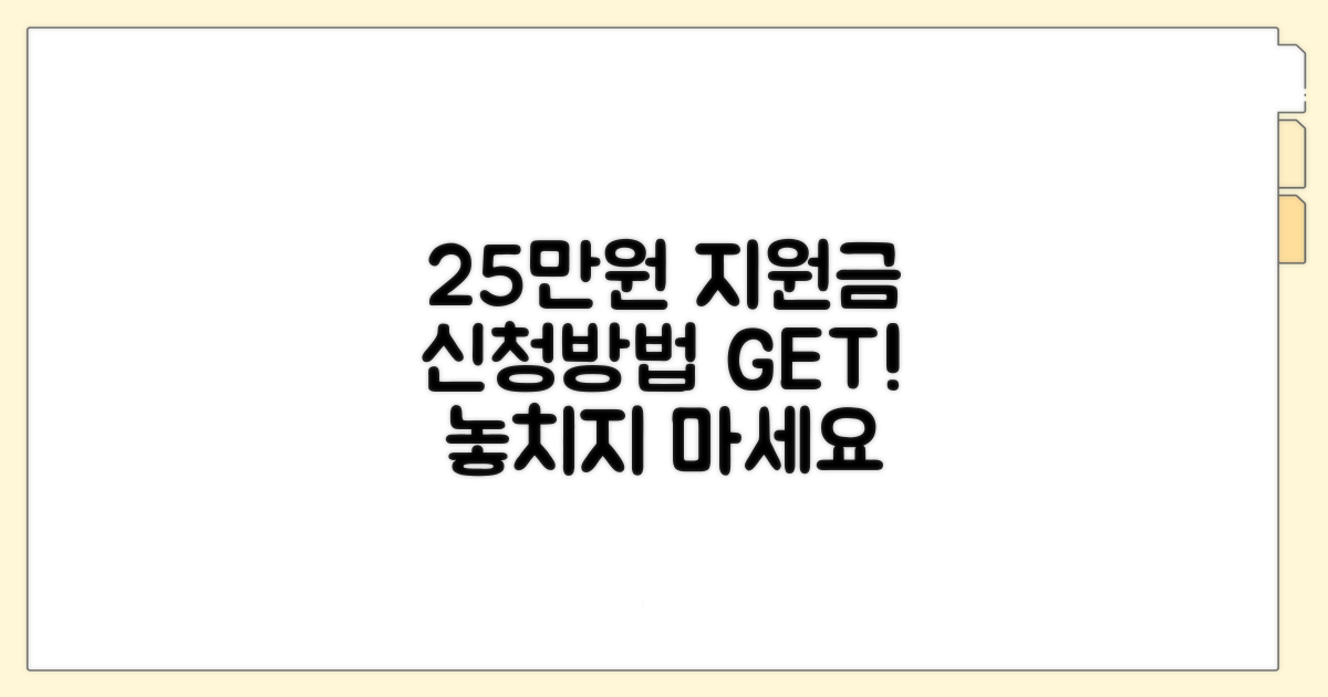 지원금 25만원 신청 방법