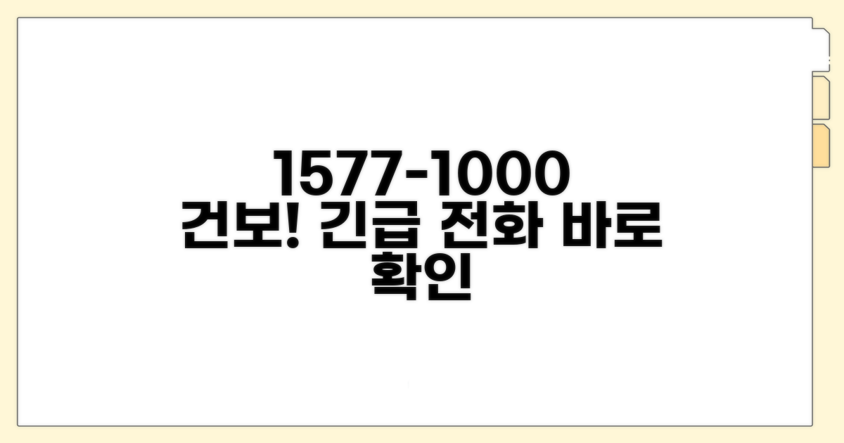 건강보험 전화번호 1577-1000 확인