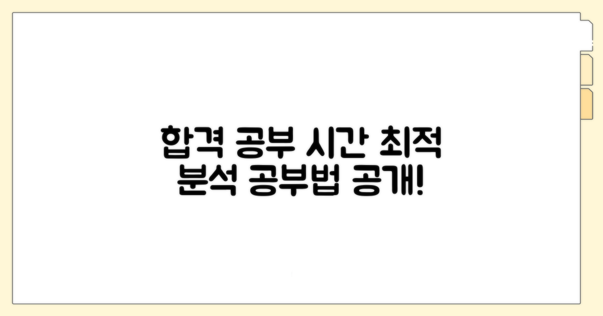 자격증 취득 공부 시간 분석
