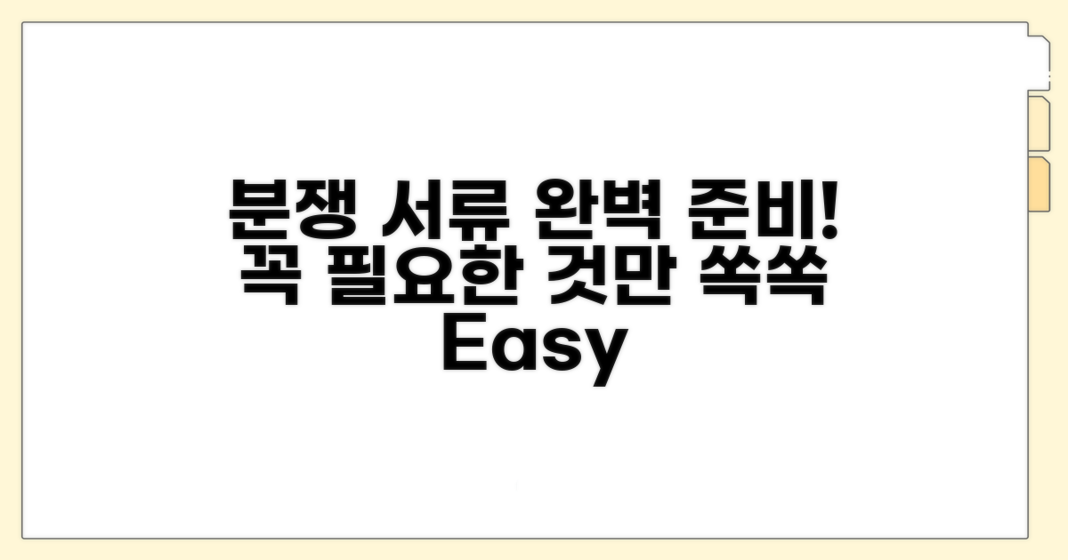 분쟁 조정 신청 시 필요 서류