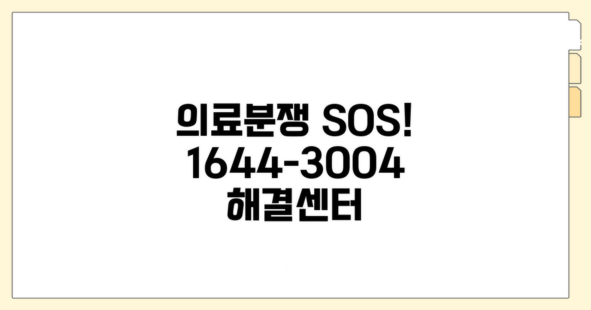 의료분쟁 상담 전화번호 1644-3004