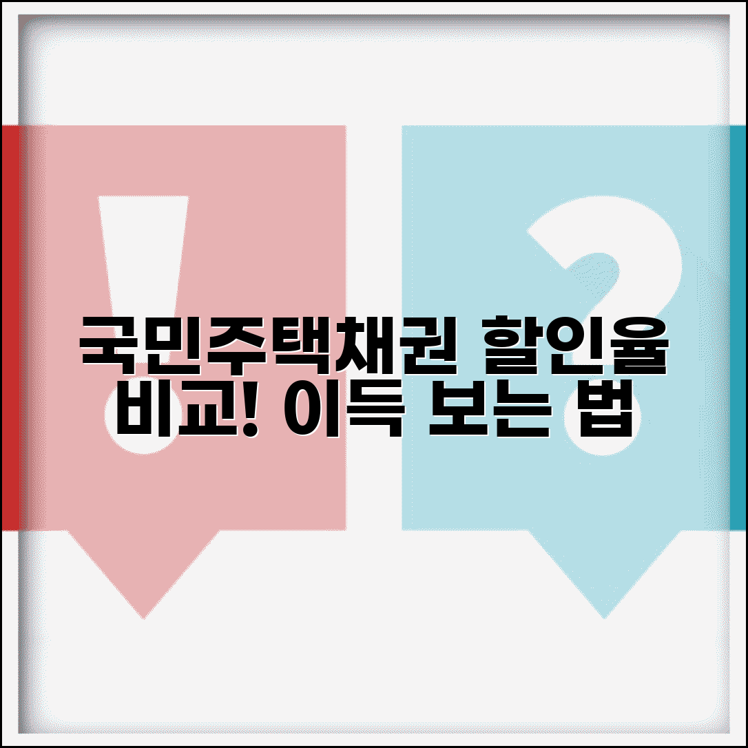 국민주택채권 매입 할인율 비교 | 금융기관별 차이 및 선택 요령