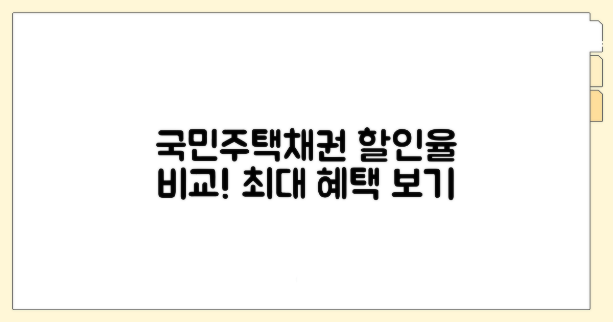 국민주택채권 할인율 비교