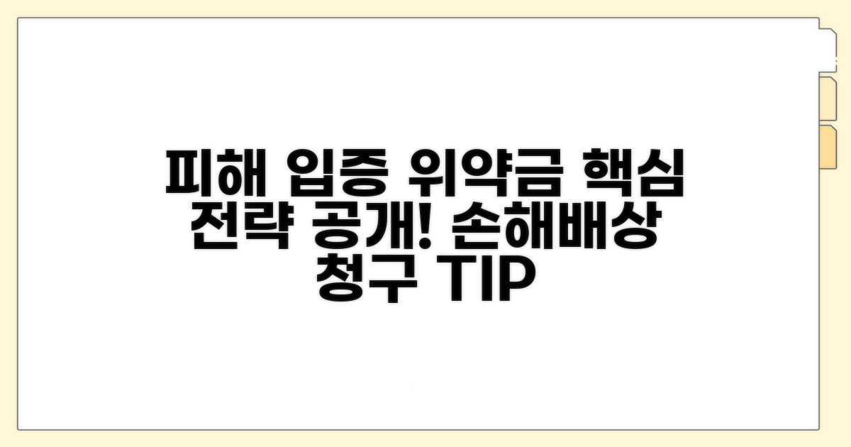 피해 입증과 위약금 청구 전략