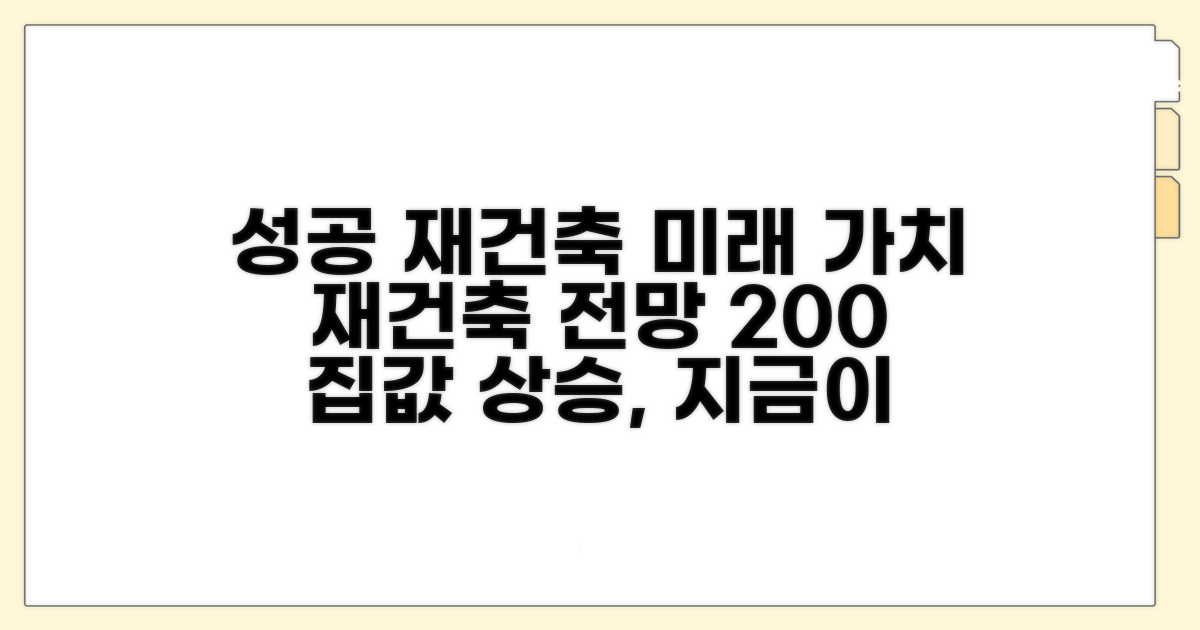 성공적인 재건축 전망과 미래 가치