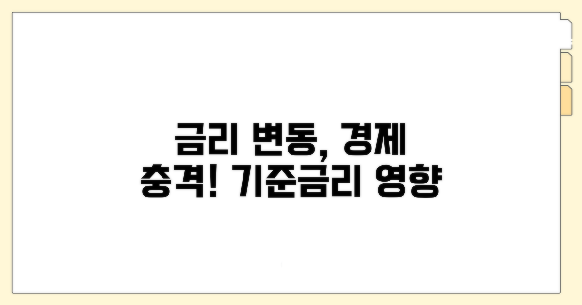 기준금리 변동이 경제에 미치는 영향