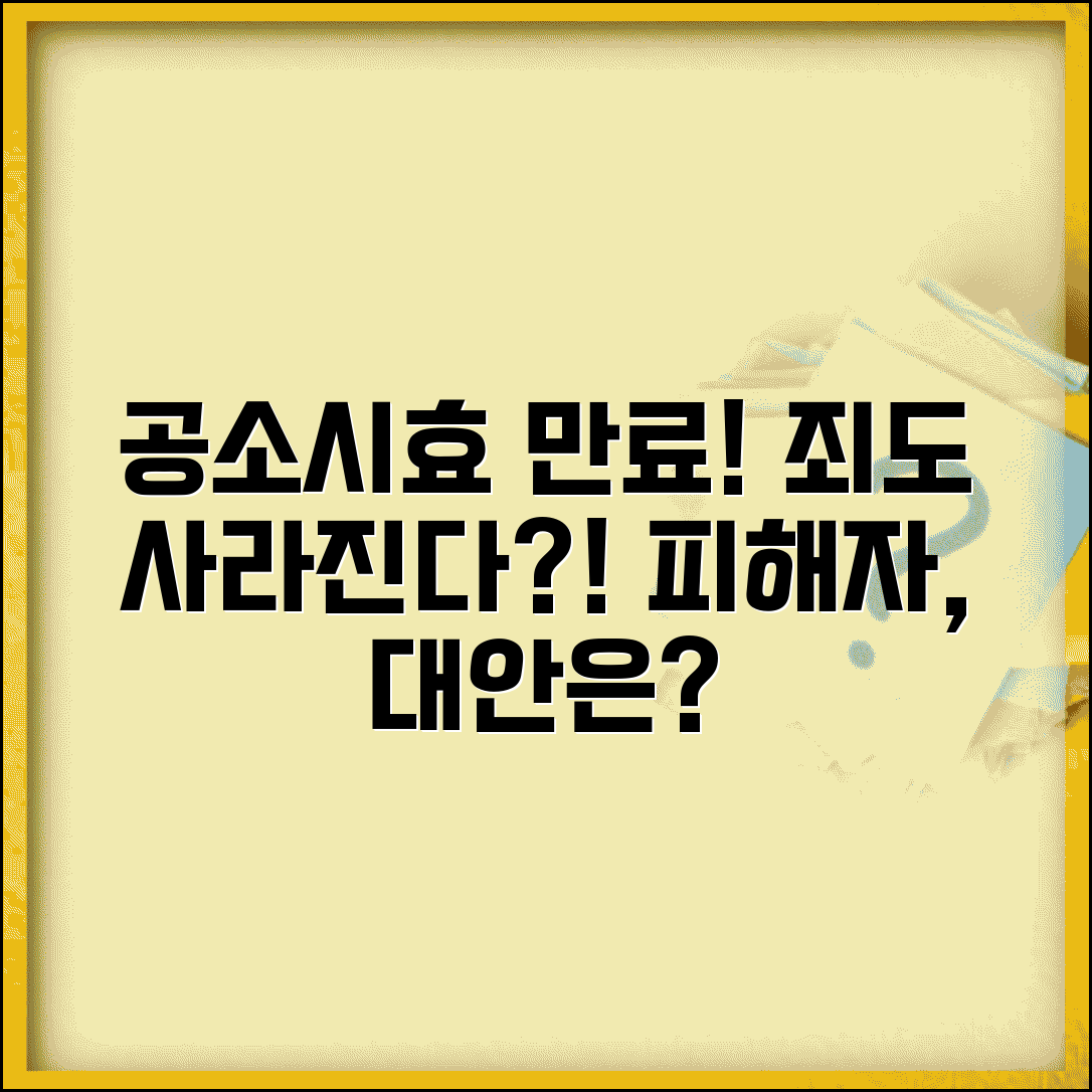 공소시효 만료 법적 효과 | 공소권 소멸 의미 | 피해자 구제 대안 탐색