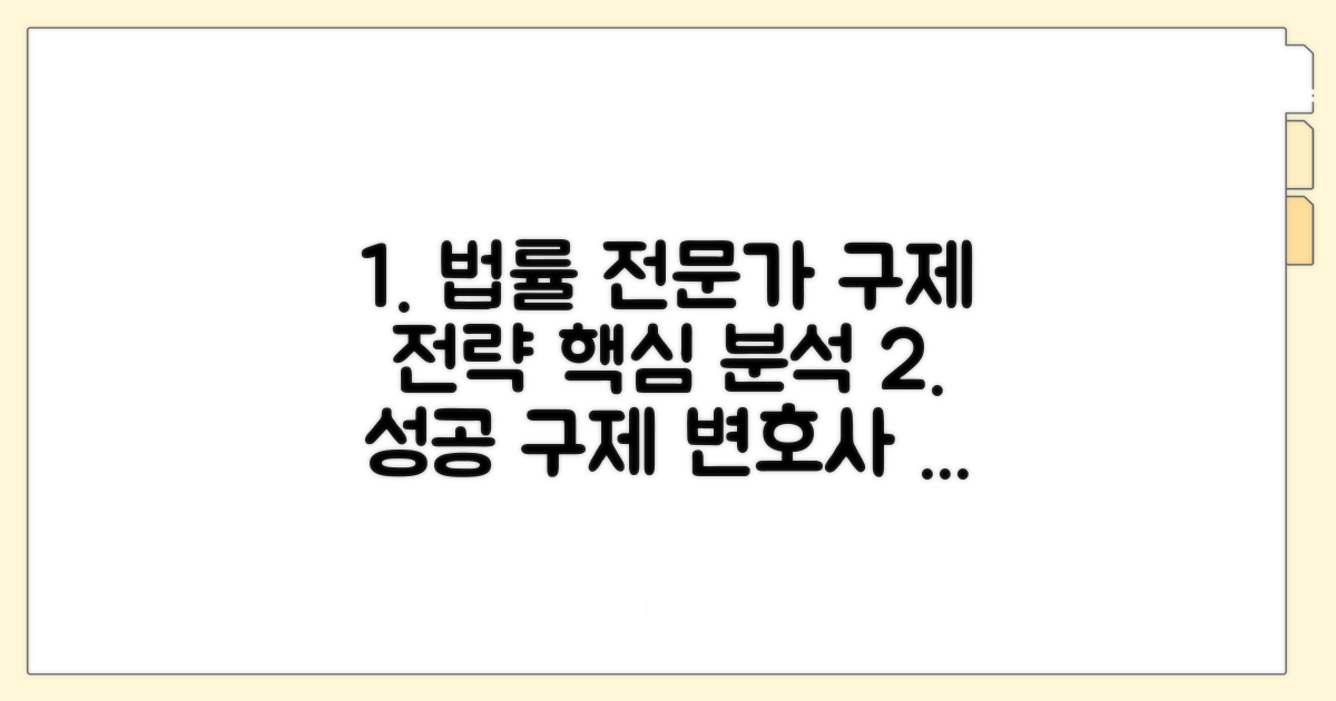 법률 전문가와 함께하는 구제 전략