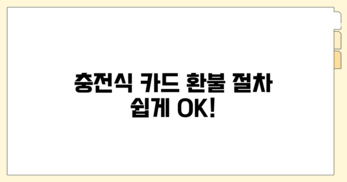 충전식 카드 환불 절차 쉽게 따라하기