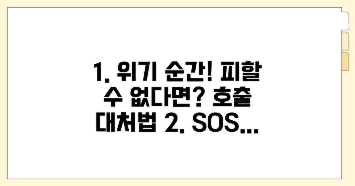 피해야 할 호출 상황과 대처법